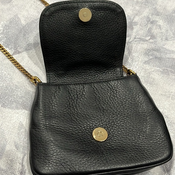 Gucci 1973 Small GHW Black Pebbled Leather Crossbody Bag - Picture 4 of 4